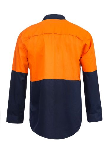 Picture of FIRST AID: WorkCraft LIGHTWEIGHT VENTED COTTON SHIRT-LS